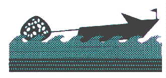Boat Towing a Floating Reef Ball